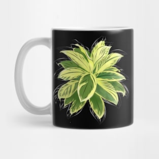 Botanical Bliss: Leafy T-Shirt Art Mug